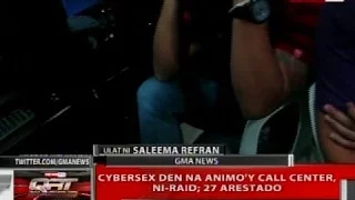 QRT: Cybersex den na animo'y call center, ni-raid; 27 arestado