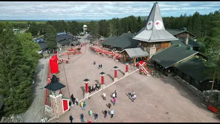 Summer in Santa Claus Village 🌞🎅🦌 Arctic Circle home of Rovaniemi Father Christmas Lapland Finland