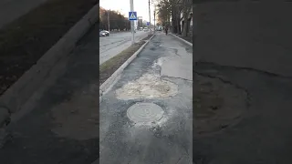 Новий асфальт біля метро Франківськ😆