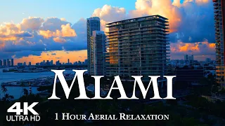 [4K] MIAMI & Florida Keys 🇺🇸 1 Hour Drone Aerial Relaxation 2024 | USA United States GTA VI 6