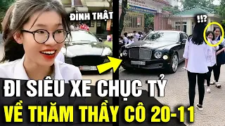 Về thăm thầy cô, 2 cựu học sinh đi SIÊU XE HÀNG CHỤC TỶ khiến cả trường NGỠ NGÀNG | Tin Nhanh 3 Phút