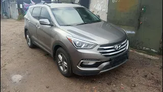 Hyundai Santa Fe USA 2017 пугаем лонжероны стапелем , выставляем зазоры , тяп ляп и готово )))