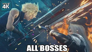 FINAL FANTASY VII Remake + DLC - All Bosses (With Cutscenes) 4K UHD 60FPS PC