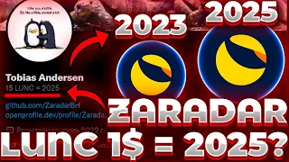 ОФИЦИАЛЬНО! LUNC ПРОГНОЗ ОТ ZARADAR! РАЗРАБОТЧИИК LUNC ДЕЛАЮТ ПРОГНОЗ НА 1$! СЖИГАНИЕ ПРОДОЛЖАЕТСЯ!