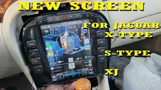 Jaguar XJ/X-type/S-type/F-type /Xk, Easy! DIY,Tesla style radio, CarWebGuru launcher nstall