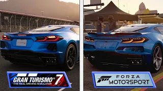 Forza Motorsport vs Gran Turismo 7 | Early Gameplay Trailer Graphics Comparison