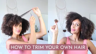 How To Trim Your Own NATURAL HAIR (Step by Step)