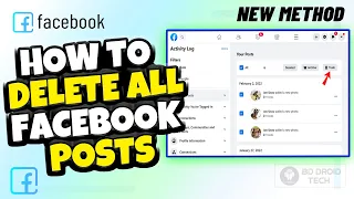 How to Delete All Facebook posts on Laptop/PC 2024