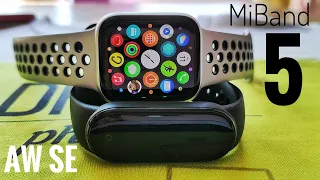 Apple Watch SE VS MiBand 5.