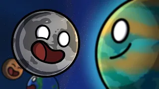 Титан знакомится с Луной