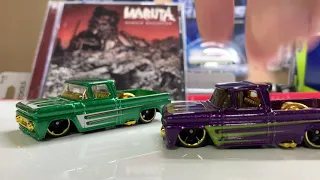 Hot Wheels Custom 62 Chevy Truck collection. Every variation
