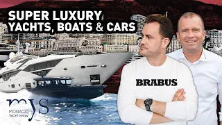 SUPER LUXURY YACHTS, BOATS & CARS! | BRABUS @monacoyachtshow 2022 VLOG