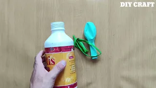 making simple flower pot Crafts used from Ex bottle and balloons