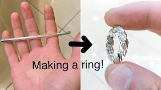 Making a Ring from Silver Wire! Jewelry Making | How it's Made | 4K Video