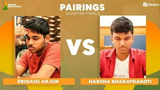 How GM Harsha Bharathakoti lost in 7 moves! | Indian Qualifiers: Quarter Final