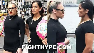 HEATHER HARDY & AMANDA SERRANO TURN UP THE HEAT & GET REAL; COME FACE TO FACE FOR FIRST STAREDOWN