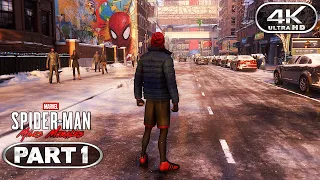 Spider-Man Miles Morales Gameplay Walkthrough Part 1 - PC 4K 60FPS No Commentary