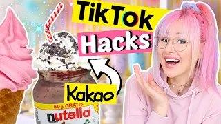 Virale TikTok Hacks Fake oder Mega? 🤔 Nutella Kakao und mehr | ViktoriaSarina