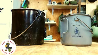 Comparison And Review Of The Pathfinder Stainless Steel and Titanium Bush Pots