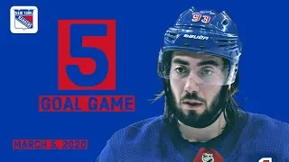 Mika Zibanejad ANNIHILATES the Capitals with 5-GOAL PERFORMANCE | March 5th, 2020