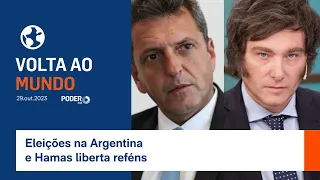 Volta ao Mundo: eleições na Argentina e Hamas liberta reféns