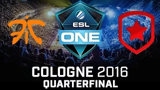 ESL ONE Cologne 2016 | CSGO Highlights | Gambit vs. Fnatic | Quarterfinals | G1 of Bo3 | Train