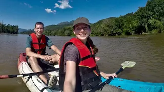 HIKING AND KAYAKING in the Most Beautiful Town in Laos (Nong Khiaw) | Laos Travel