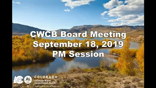 September 18, 2019 Board Meeting PM Session