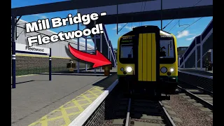 British Railway Roblox || Mill Bridge - Fleetwood on a Class 350 (timelapse with music) #train