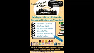Michigan's Great Return to School: A Statewide Town Hall