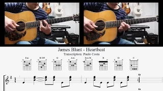 James Blunt, Heartbeat, How to Play, Guitar Lesson, Chords, TAB, Tutorial
