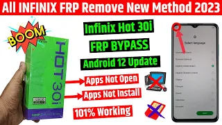 Infinix Hot 30i (x669c) Frp Bypass | New Method 2023 | Apps not open | Apps not install