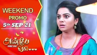 ANBE VAA Weekend Promo | 5th Sep 2021  | Virat | Delna Davis | Saregama TV Shows Tamil