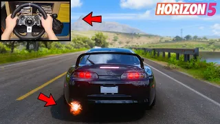 1200 HP ANTI-LAG SUPRA l Forza Horizon 5 Logitech G920 gameplay