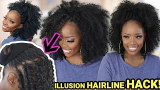 New Method HACK! Laziest NO TENSION Crochet Illusion HAIRLINE Install! | MARY K. BELLA | Toyotress