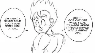 Gohan Tells Videl His Saiyan Secret (DBZ Comic Dub)