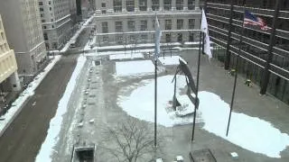 HD Timelapse of Blizzard 2011 - Daley Plaza, Chicago