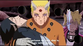 Bangkitnya kekuatan Rikudo baru Naruto setelah menerima warisan mata rinnegan Sasuke yg telah gugur