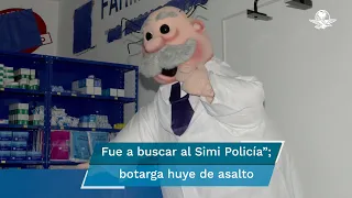 Botarga del Dr. Simi huye de asalto y se hace viral