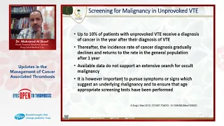 Updates in the Management of Cancer Associated Thrombosis