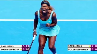 Serena Williams Saves SET POINTS To Win A Set | SERENA WILLIAMS FANS