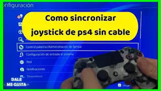 COMO SINCRONIZAR EMPAREJAR CONTROL JOYSTICK PS4 SIN CABLE CON PIN DE CARGA ROTO #chipeadoronline