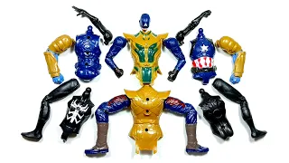 Merakit Mainan Captain America, Thanos And Venom - Avengers Toys