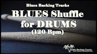 Backing Track Shuffle Blues for DRUMS(120 Bpm) (NO DRUMS)