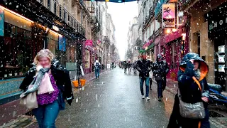 It SNOW in Bordeaux! Walking in Heavy SNOW | Jan 2023 | ASMR Snow sounds for sleeping