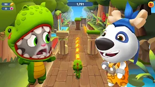 Talking Tom Gold Run New Characters Update - Dino Tom, Stone Age Hank - Full Screen Android Gameplay