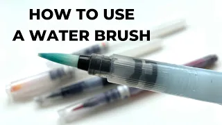 How to use a water brush 🖌️ 💧 Useful for urban sketching 🎨