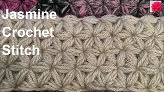 Jasmine crochet stitch tutorial (can be used for blanket) Crochet Blanket