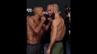 Edson Barboza vs Giga Chikadze Face-Off 🔥