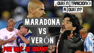 MARADONA vs VERÓN, de ser AMIGOS a ODIARSE y MATARSE ¿CUÁNDO y CÓMO nació la ETERNA PELEA?